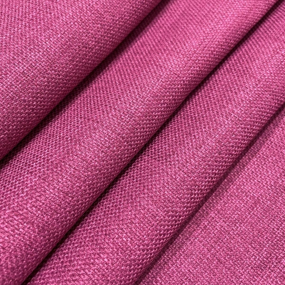 Orchid Pink Linen Look Designer Soft Plain Curtain Cushion Sofa Upholstery Fabric Material BY THE METRE