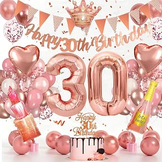 Deko 30 Geburtstag Frau, 30 Geburtstag Deko Frauen, Luftballons 30