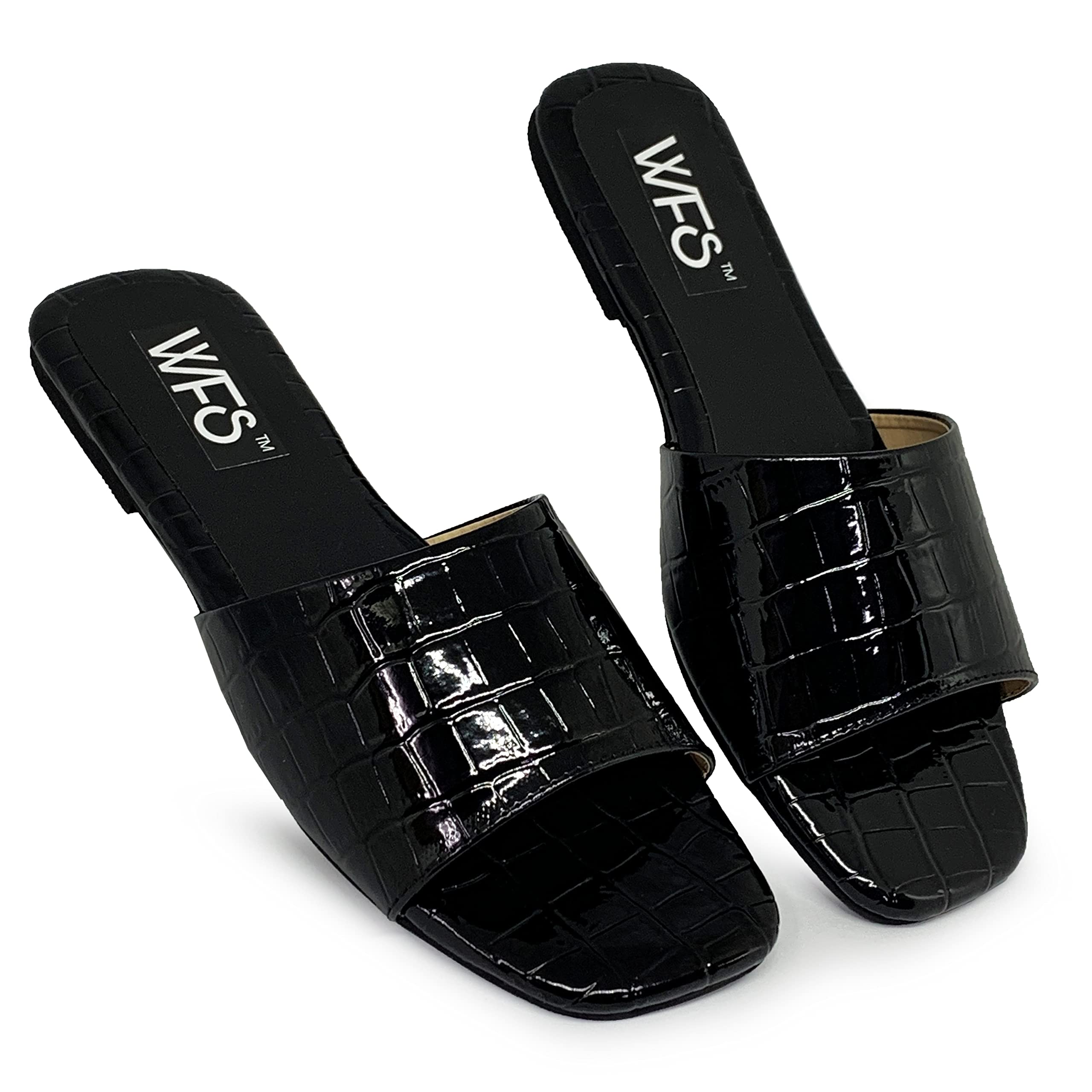 See full amazon price history chart for WFS Women Crocodile Alligators Flat Sandals Slipper,Black,41 WFS Women Crocodile Alligators Flat Sandals Slipper,Black,41 (B093GZLZS1) Amazon Price History, Amazon Price Tracker