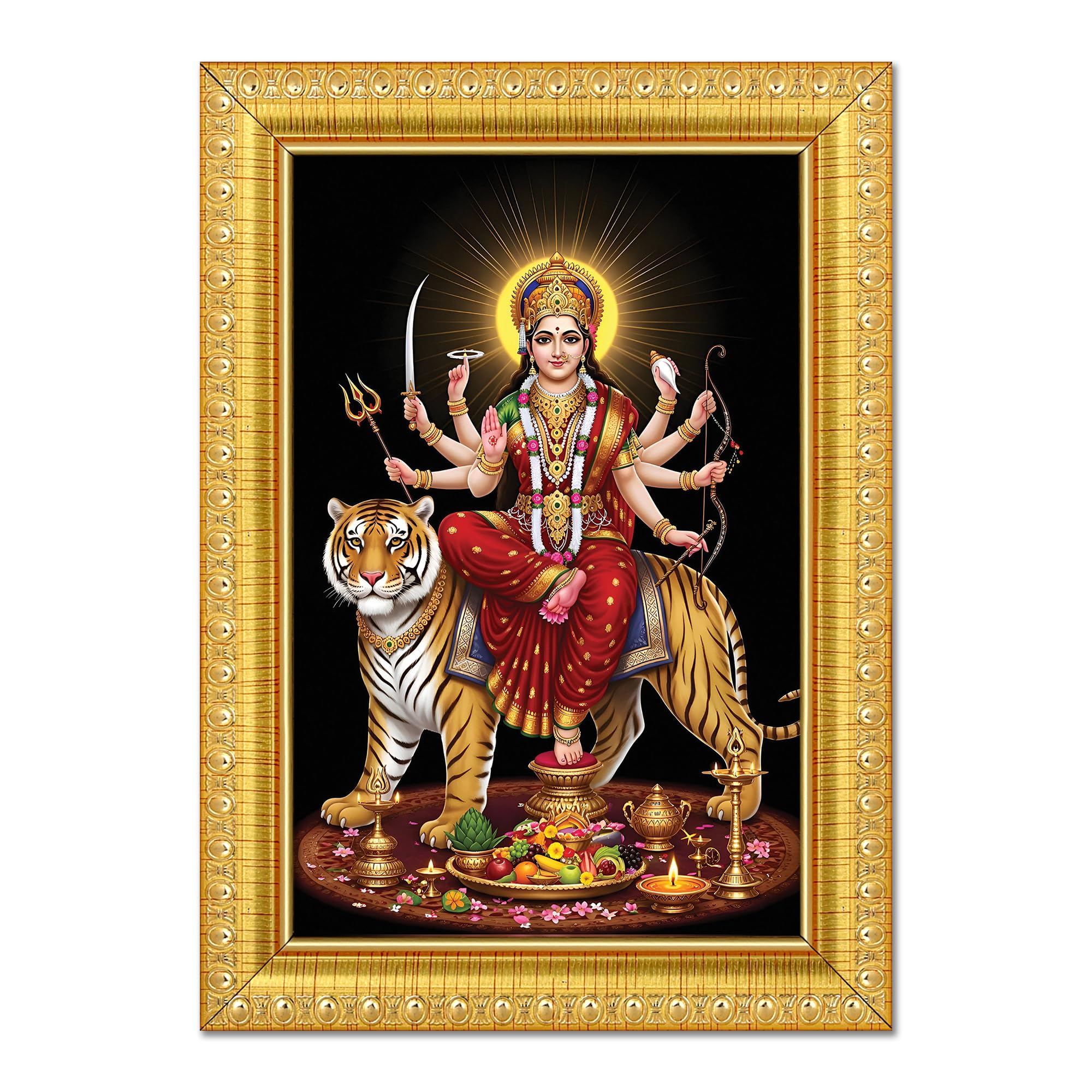 Durga Maa Photo Frame - Divine Wall Art -15