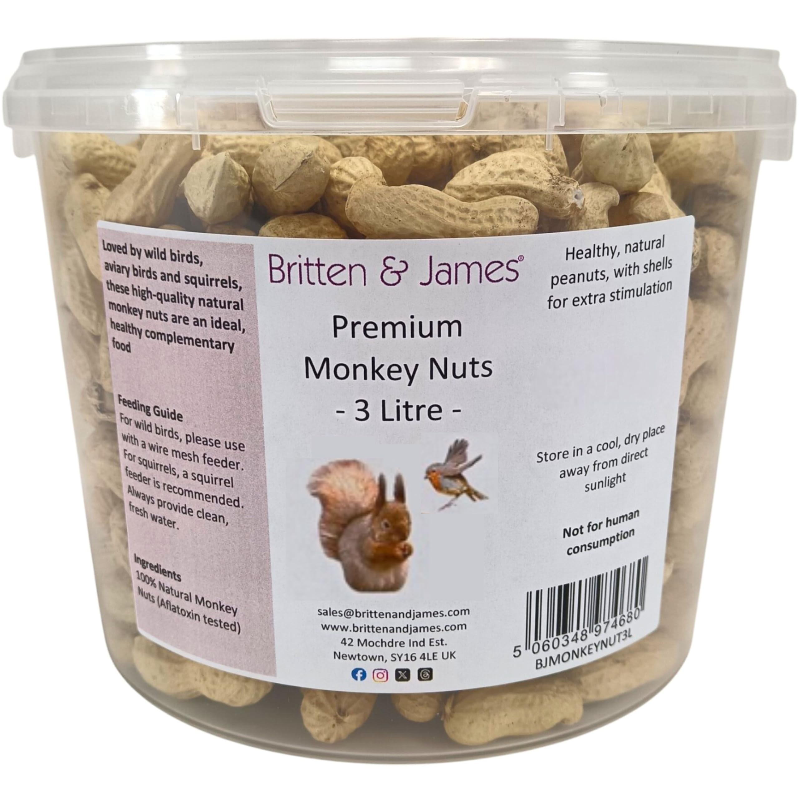 Premium Monkey Nuts For Wild Birds And Squirrels By Britten And James premium-monkey-nuts-for-wild-birds-and-squirrels-by-britten-and-james