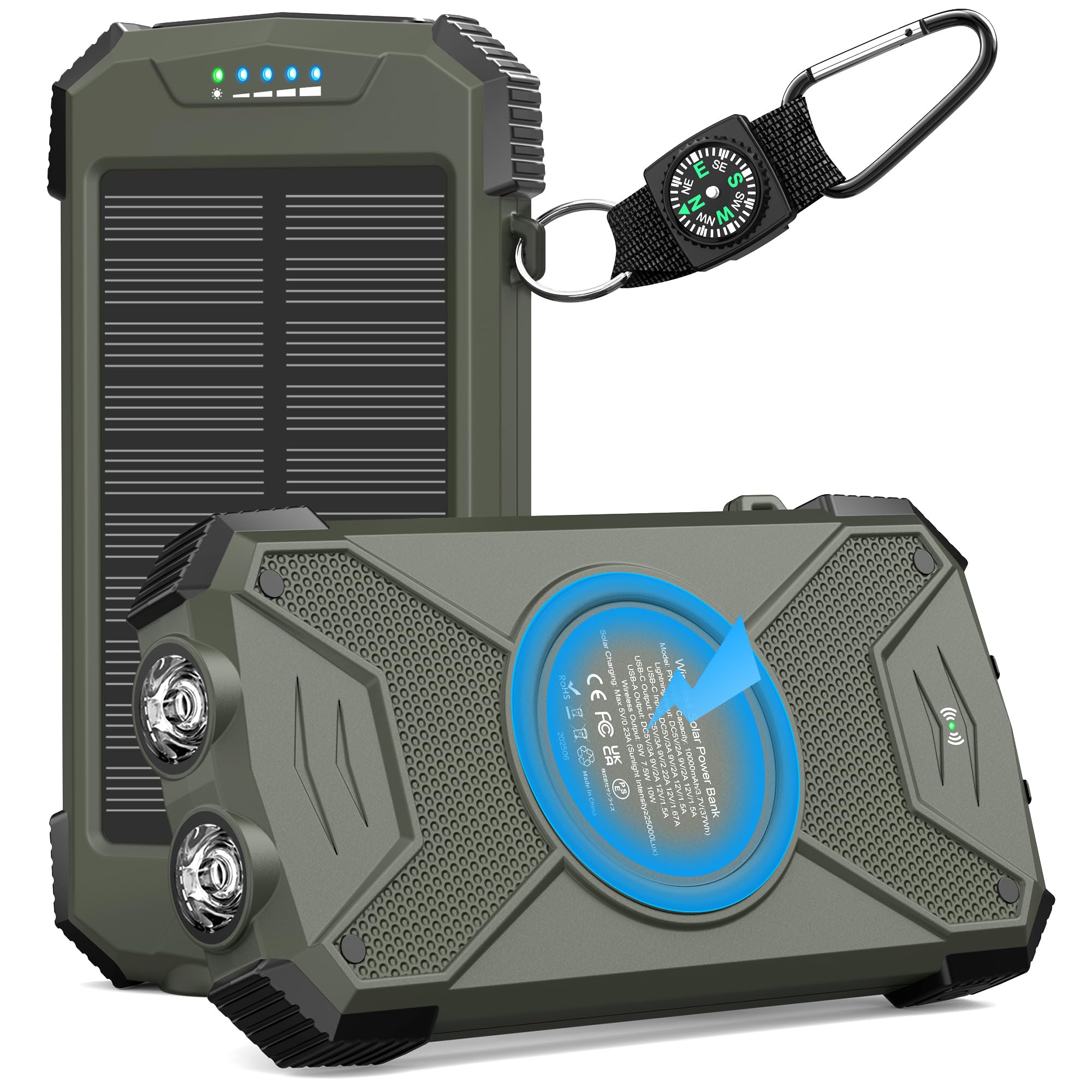 BLAVOR 10000mAh Solar Power Bank