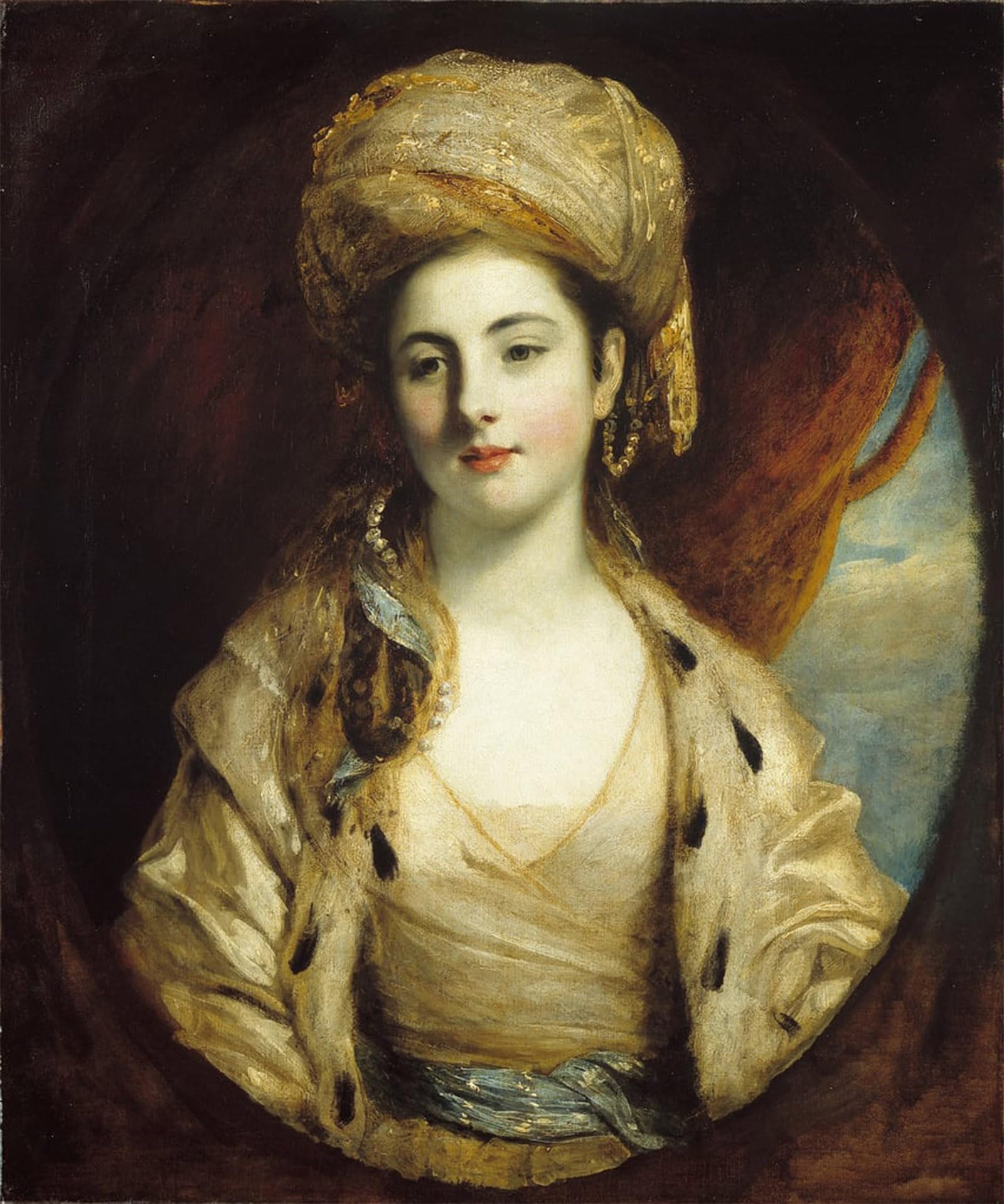 SERENDIPITP Retro Picture Poster Wall Art Pictures Painting Mrs Richard Paul Jodrell by Joshua Reynolds Wall Art Canvas Print for Wall Decor 60x90cm