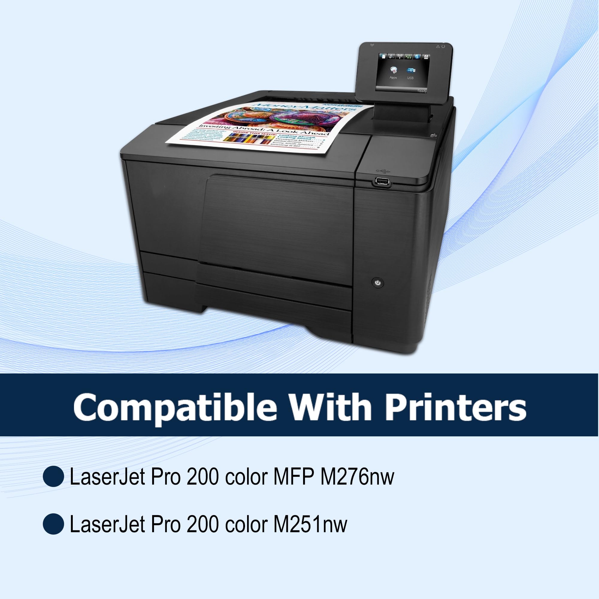 131X czarny wkład z tonerem o dużej pojemności CF210X zamiennik do drukarki HP Laserjet Pro 200 Color M251nw M276nw M251n M251 M276n tusz do drukarki (2 sztuki)