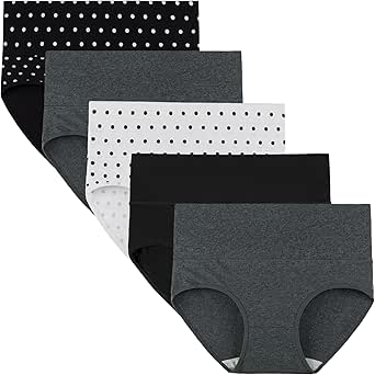 Oliaekd Damen Unterhosen 4er Pack - Baumwolle Stretch Slips Mit Hoher Taille