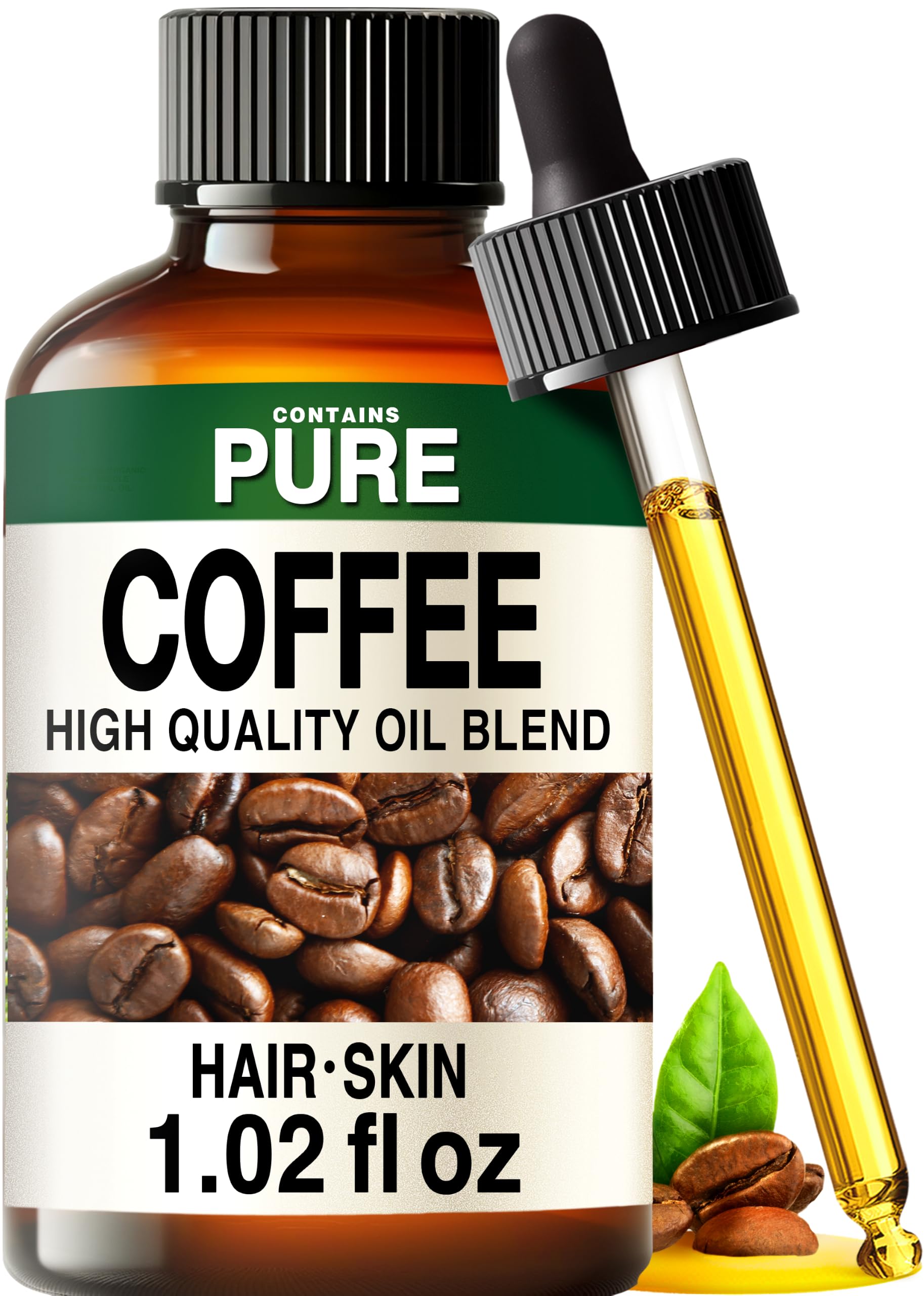 Kukka 100% Pure Coffee Essential Oil for Skin, Diffuser, 1.02 Fl Oz