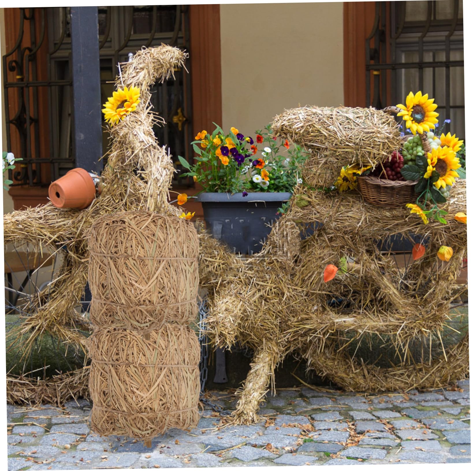 24 Mini-Heuballen Für Realistische Farm-Deko - Perfekt Für Modellbau & Gartengestaltung