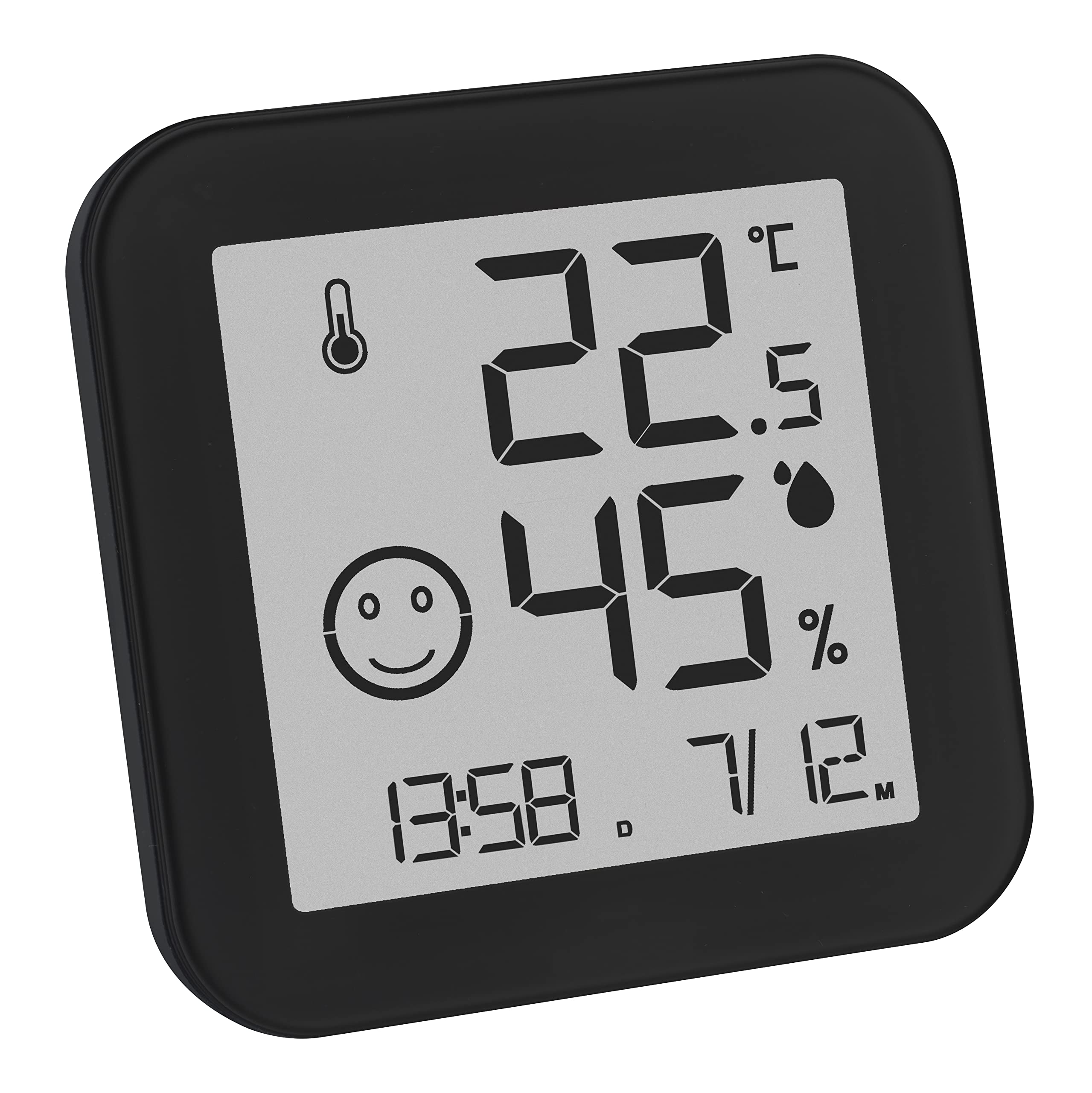 TFA Dig Thermo-Hygrometer BK&WH; BK Black