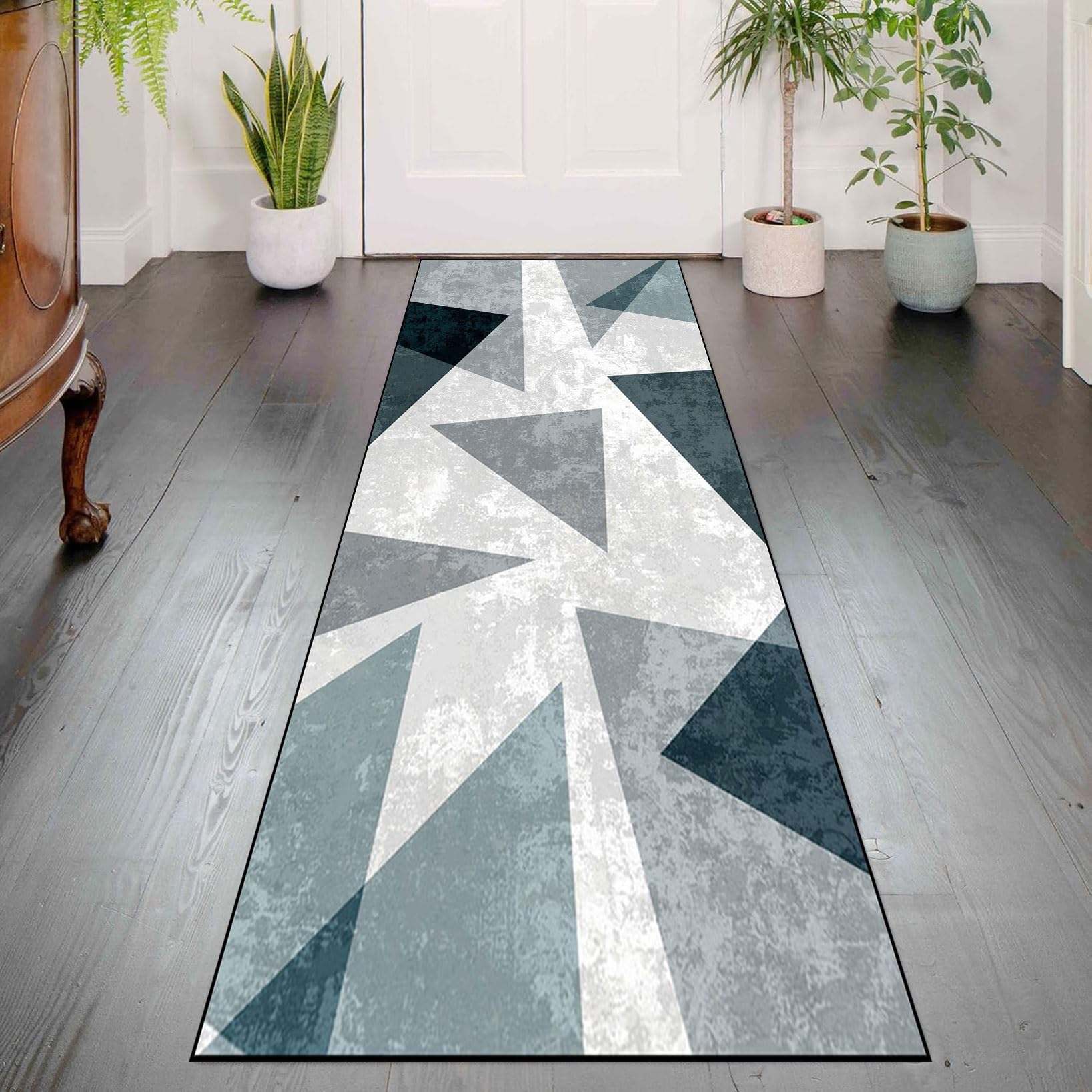 Dywanik Dywanowy 95 x 440 cm Gumowy Spód Dywaniki Do Przedpokoju Absorbent Do Przedpokoju Kuchnia Przedpokój Pralnia, Zmywalny, A