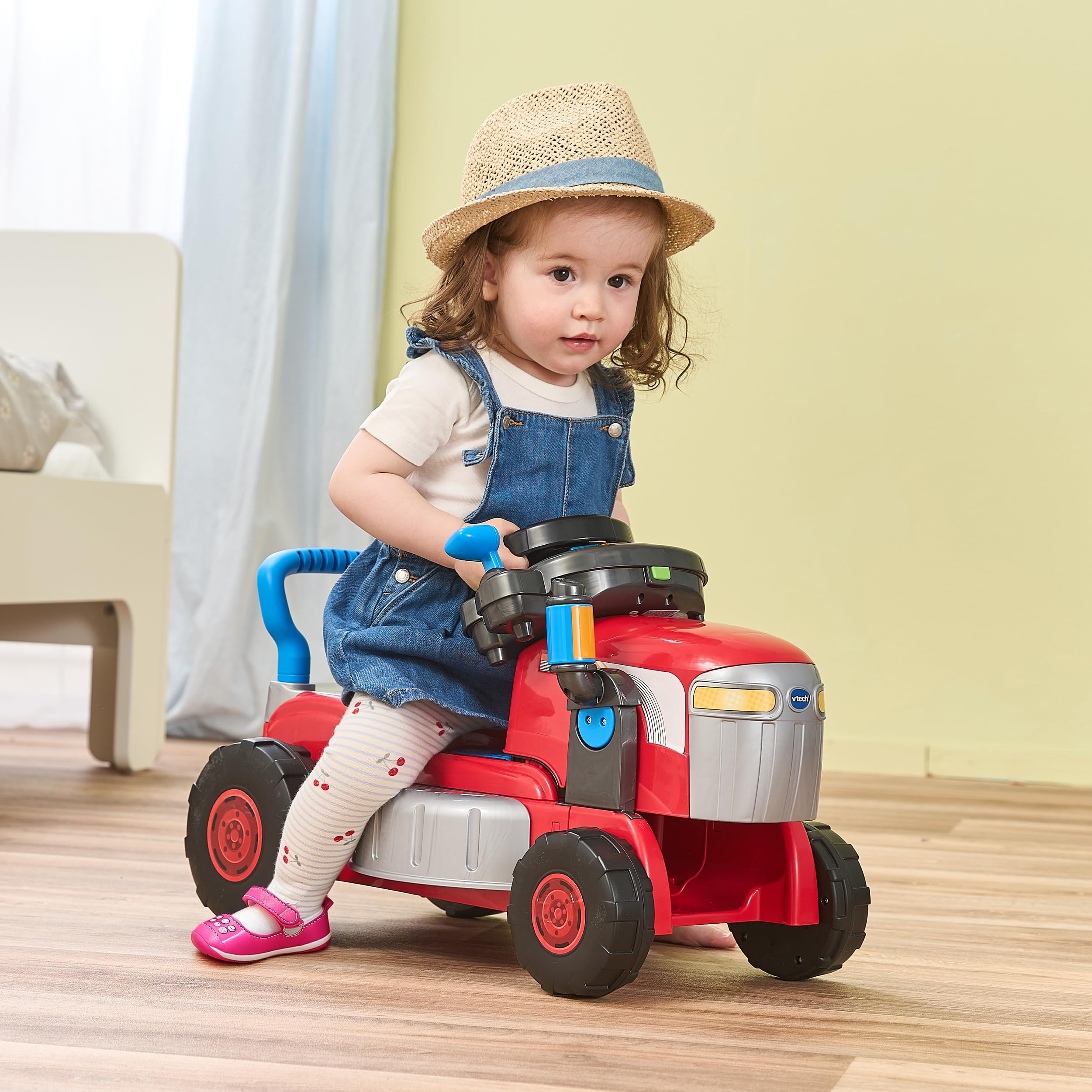 VTech Baby 3-in-1 Traktor Rasenmäher mit Lenkrad, Musik