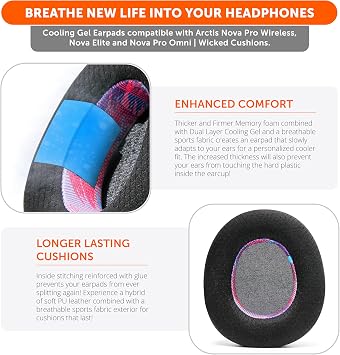 WC Freeze Nova Pro Wireless Ear Pads for Arctis Nova Pro Wireless