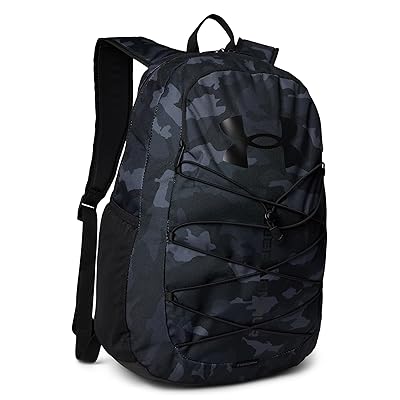 Under Armour Hustle Sport Backpack Backpack Bags Black/Black/Metallic Black, Polyester