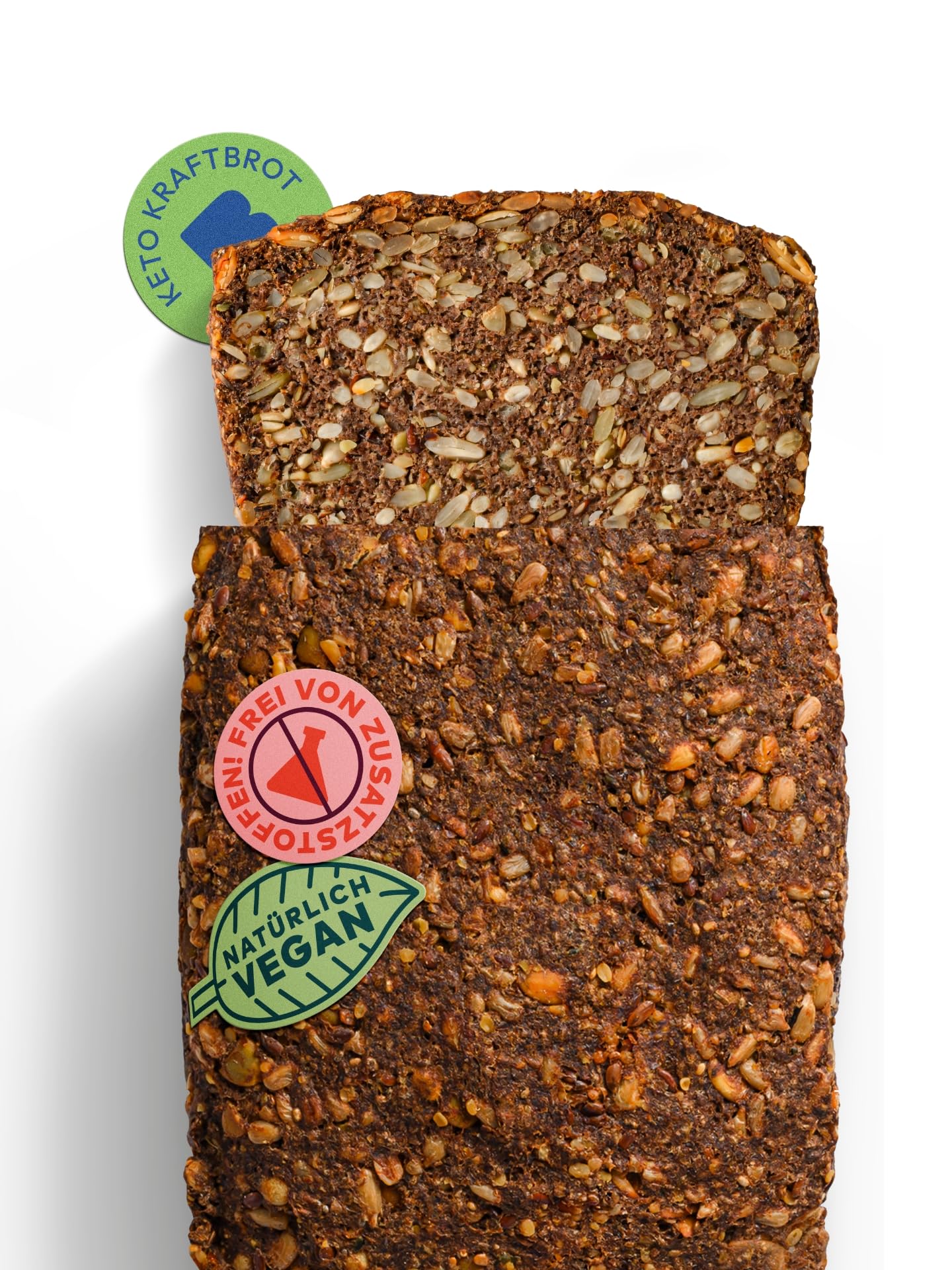 Brotrausch Glutenfreie Keto Brotbackmischung (8x400 g) – Low Carb & Proteinreich - Eiweißbrot - Nur 1,2g Kohlenhydrate/Scheibe - Ballaststoffreich & einfach zu backen - Ketogene Ernährung