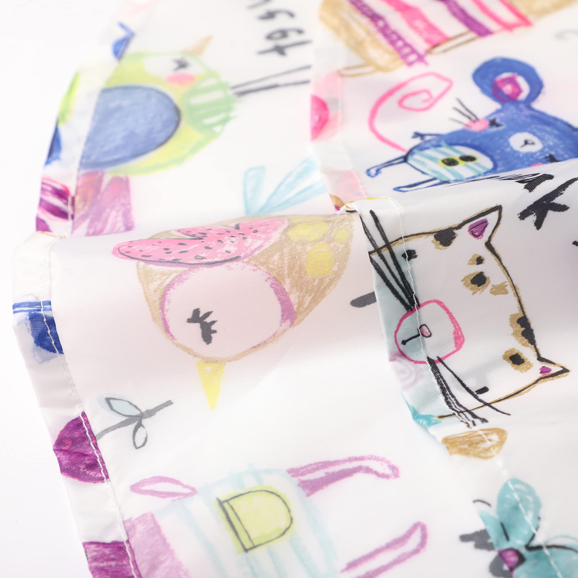 QIKADO Poncho Antipioggia Bambino, Poncho Pioggia Bambina con Cappuccio e Bottoni Portatile