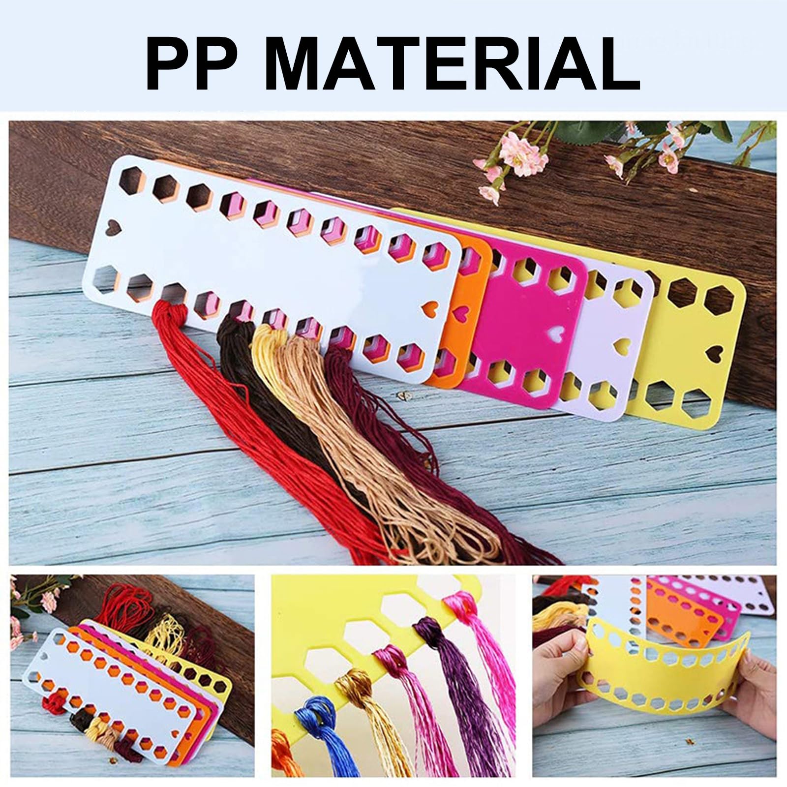 10 Organizer Per Filo Ricamo In Plastica - Portafilo Per Punto Croce, 20 Posti, Multicolore - Foto 9