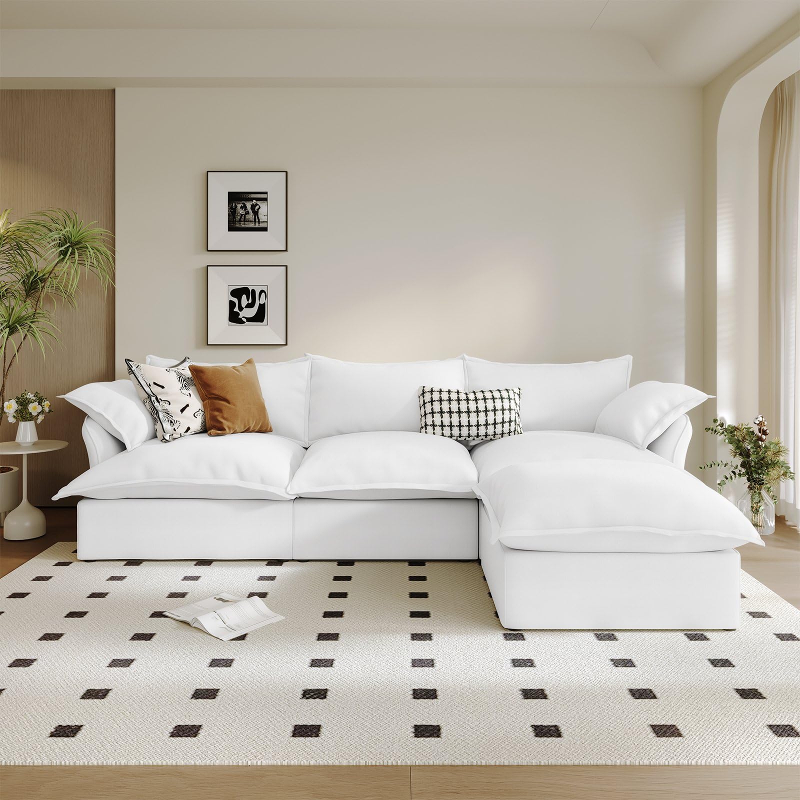 Gtilzria Waterproof Cloud Sectional White