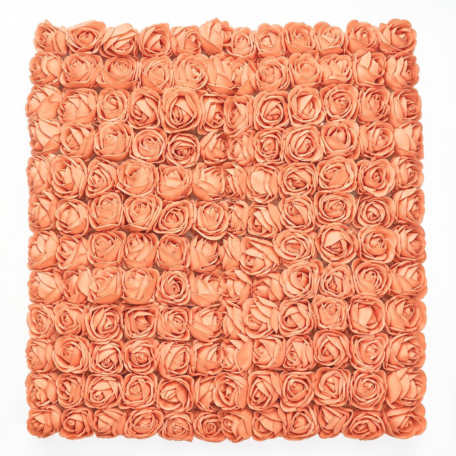 Gkhlg 144 Pcs Foam Roses Artificial Flowers with Soft PE Foam Stems Craft Flowers for DIY Crafters to Decorate Home Parties and Holidays (Orange)