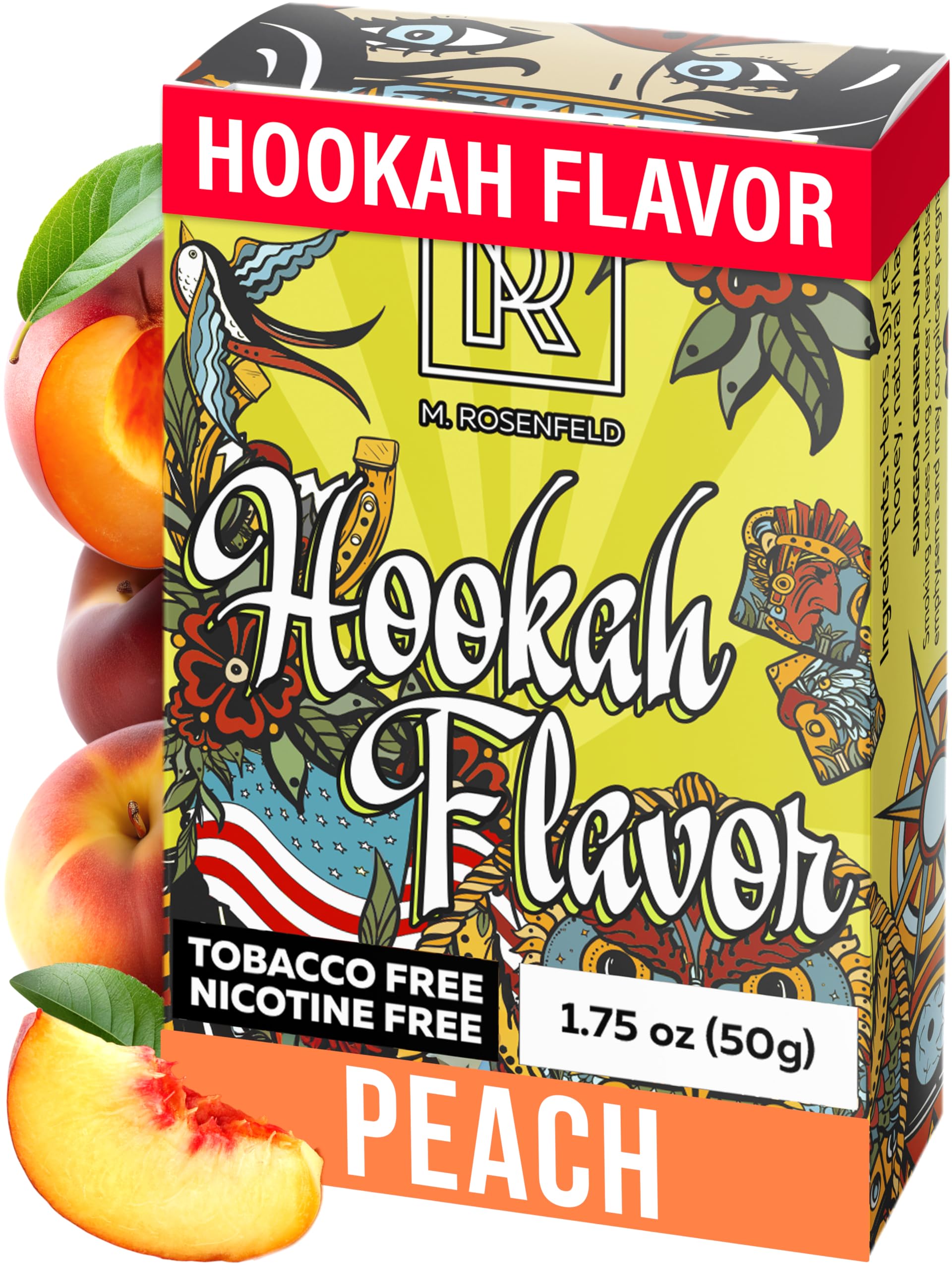 Peach Hookah Flavor - 1 76 ounce 50 gram Non Tobacco Hooka Flavor for your Bowl - Try