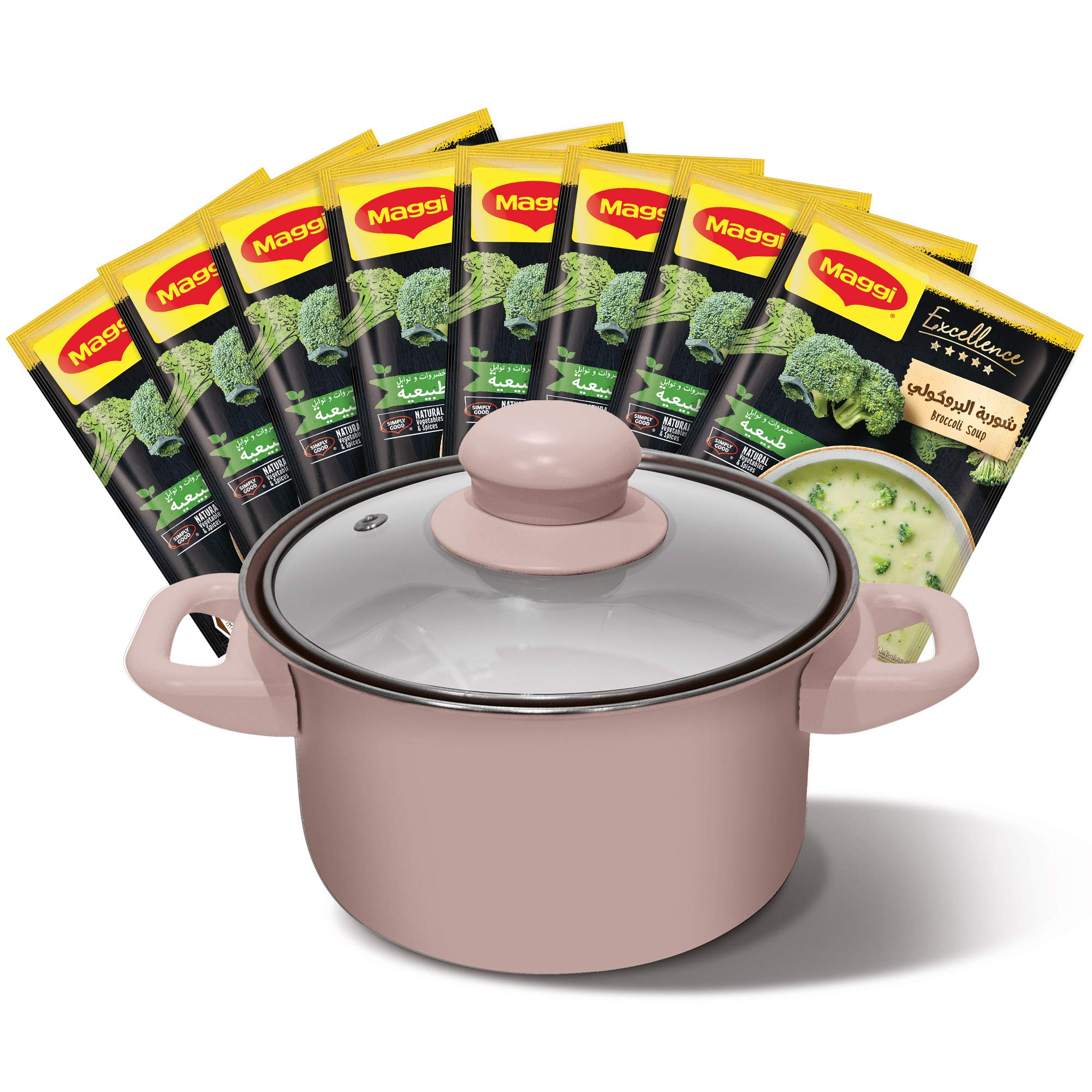 Maggi Maggi Excellence Broccoli Soup 48G (8 Sachet) + Pot