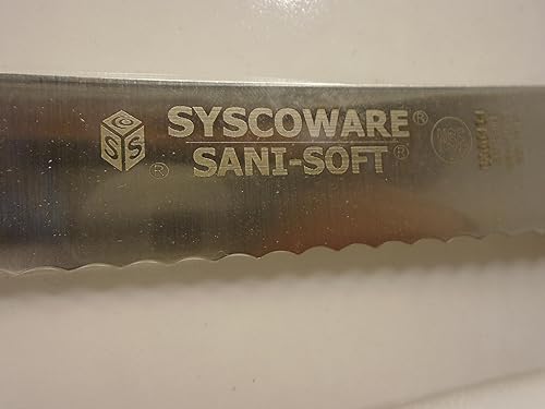Miniatura 5 de Restaurante Marca USA 8 pulgadas cuchillo de pan festoneado recto semi flexible inoxidable hoja comercial cocina rebanador