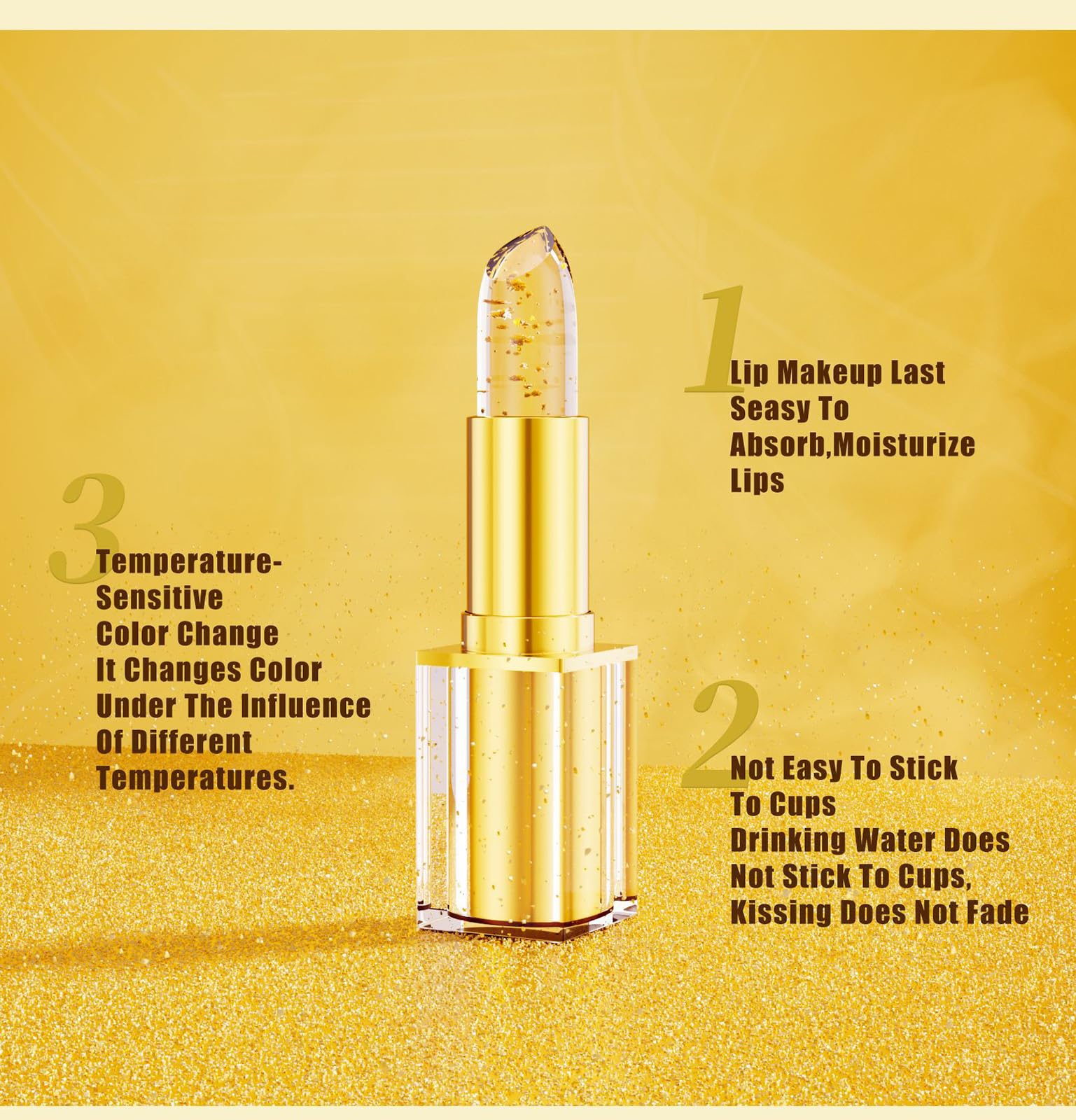 Areliaa Lipstick,Areliaa Signature Lipstick,areliaa skin-adaptive lip stick,Transferproof Color Changing Clear lip stick for Women,Long Lasting 24 Hours Moisturizing (1PCS) - 4