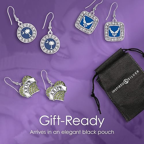 Miniatura 6 de Inspired Silver - Pendientes de gota de gancho francés de plata con circonita cúbica