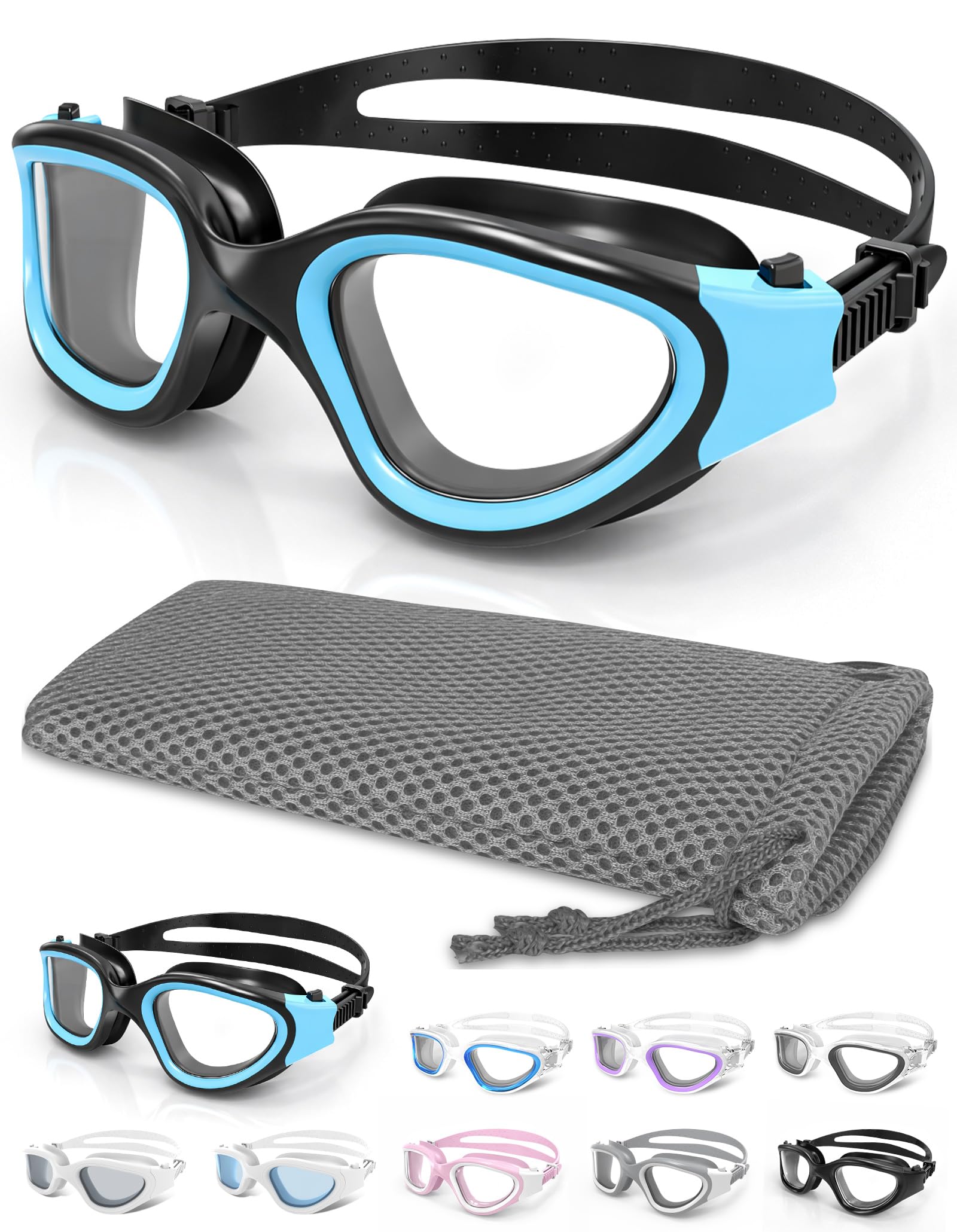 Winline Swimming Goggles Clear Vision Anti Fog Anti UV Anti Leak Waterproof Easy to Adjust Swim Goggles for Adult Men Women Teenager — image 1