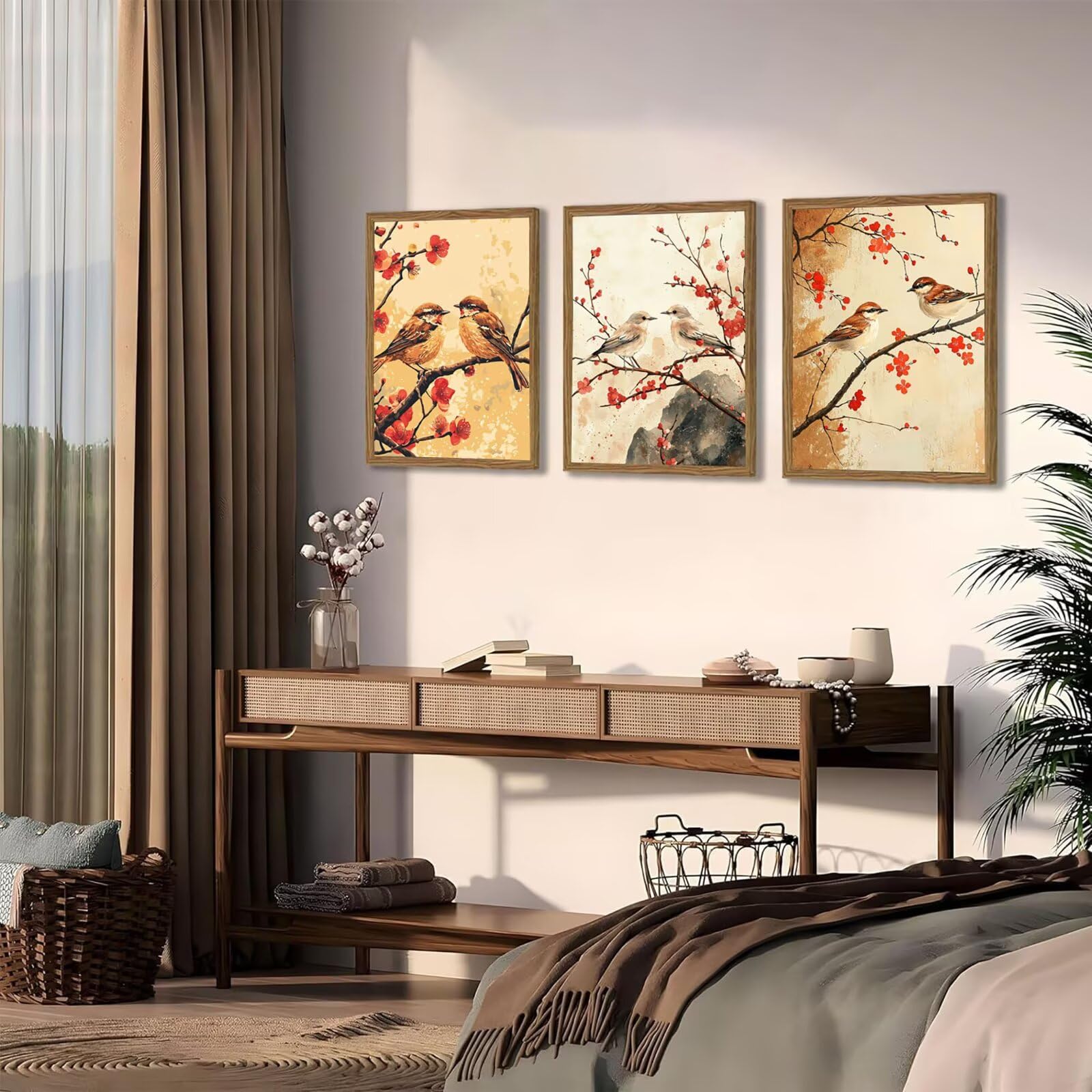 Generico Cnyaunfi 3 Pezzi Animali Pittura Diamante Fai-Da-Te, 5D Beige Diamond Painting Kit Completo per Hobby Creativi Adulti, Per La Decorazione Della Parete Di Casa 60x80cm YF-3551