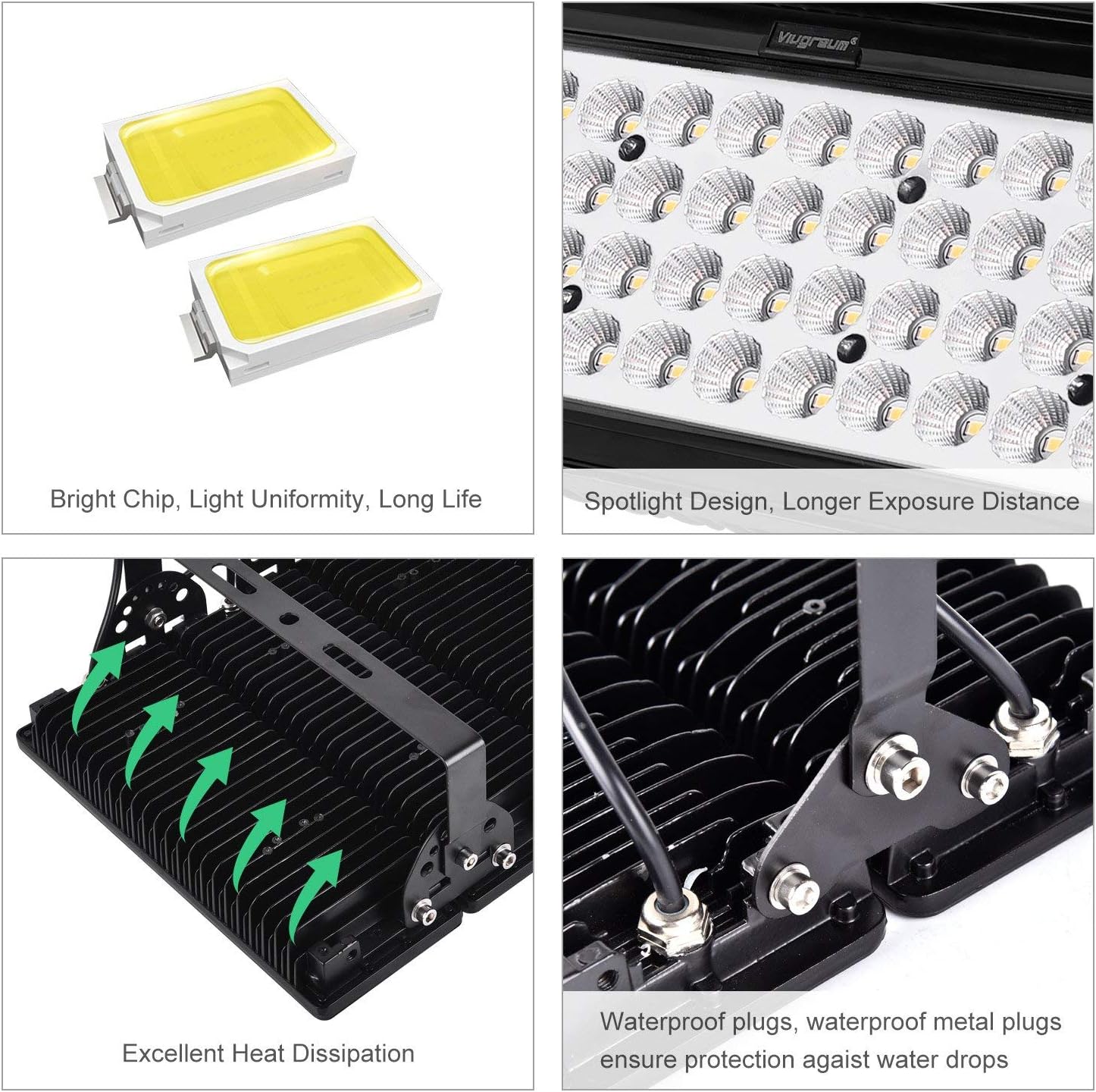 Nеw Dеаl Viugreum 10 Pack 400W LED Flood Lights Outdoor, 40000 Lumen, 2000W Equivalent Daylight White 6000K 60° Beam Angle LED Spot Light, IP67 Waterproof Security Work Light, Stadium Lights 40% оƒƒ Dіѕсоunt Viugreum 10 Pack 400W LED Flood Lights Outdoor, 40000 Lumen, 2000W Equivalent Daylight White 6000K 60° Beam Angle LED Spot Light, IP67 Waterproof Security Work Light, Stadium Lights