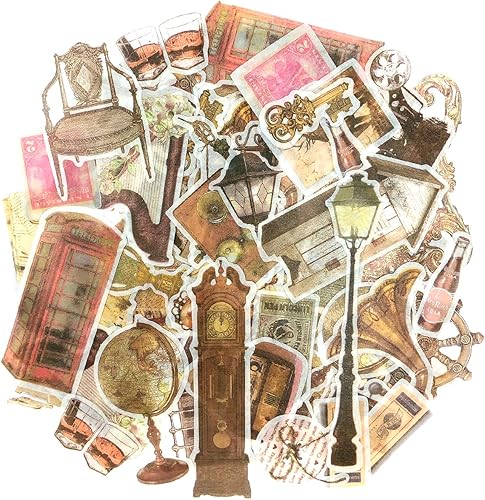 Miniatura 27 de allydrew Calcomanías decorativas para álbumes de recortes, Washi, manualidades para papelería, diario, fabricación de tarjetas (60 piezas)