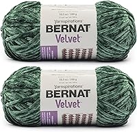 Vista 46 de Bernat Hilo de terciopelo Blackbird – Paquete de 2 unidades de 10.5 onzas – Poliéster – 5 voluminosos – 315 yardas – Tejido/ganchillo