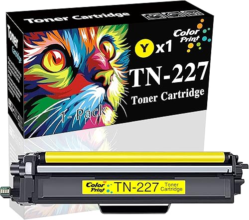 COLOR PRINT Cartucho de tóner de repuesto compatible para impresora Brother TN227 amarillo TN-227 TN-227Y TN227Y para MFC-L3770CDW MFC-L3750CDW