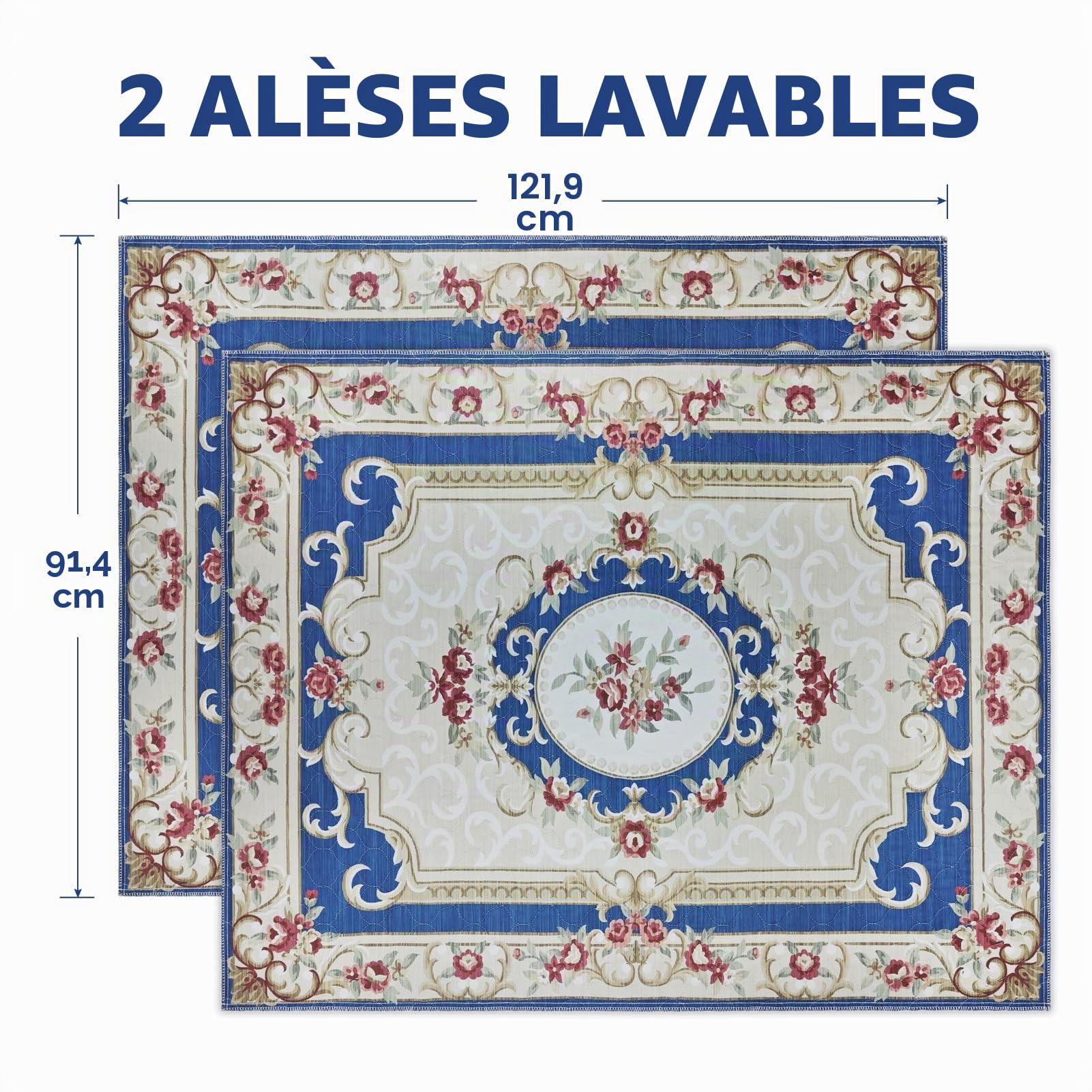 2 Washable Hygienic Dog Pads, 122 x 92cm,Coussinet Super Absorbant | Tapis d'entraînement pour Chiens Amélioré 2026 : Super Absorbant, Imperméable et Antidérapant, pour Cages, Sols et Canapés