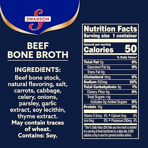 Miniatura 9 de Swanson Sipping Bone Broth, Beef Bone Broth, 10.75 OZ Cup (Pack of 5)