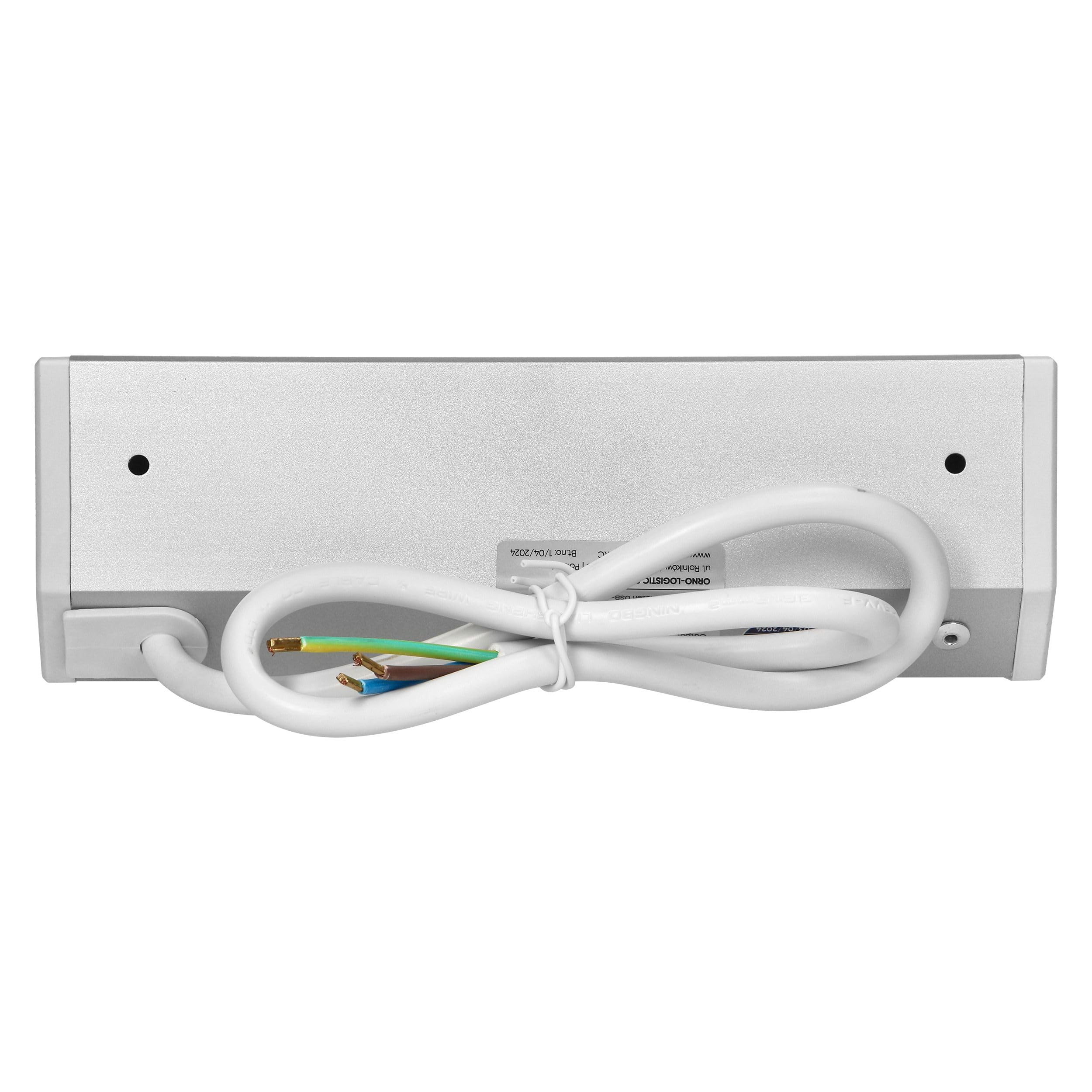Möbel-Steckdose weiß mit 2x Schuko + 2x USB - hochwertige Ecksteckdose aus Aluminium ideal für Arbeitsplatte, Tischsteckdose oder Unterbausteckdose Steckdosenelement