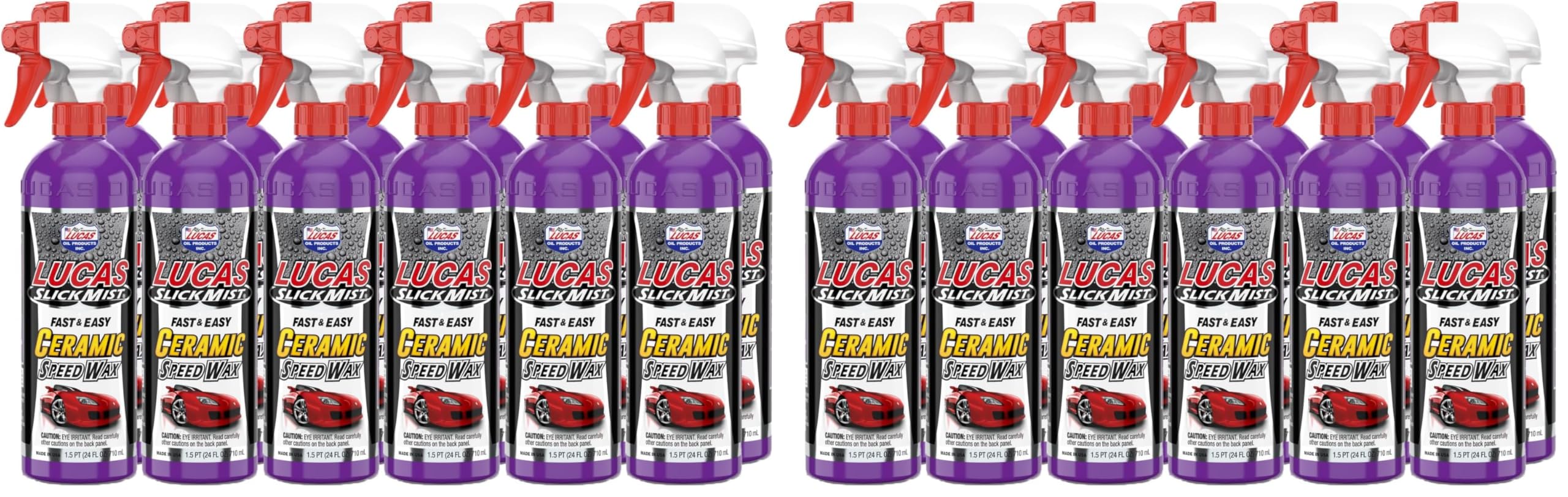 Lucas Oil 11294 Slick Mist Ceramic Speed Wax - 24 Ounce (Pack of 2)