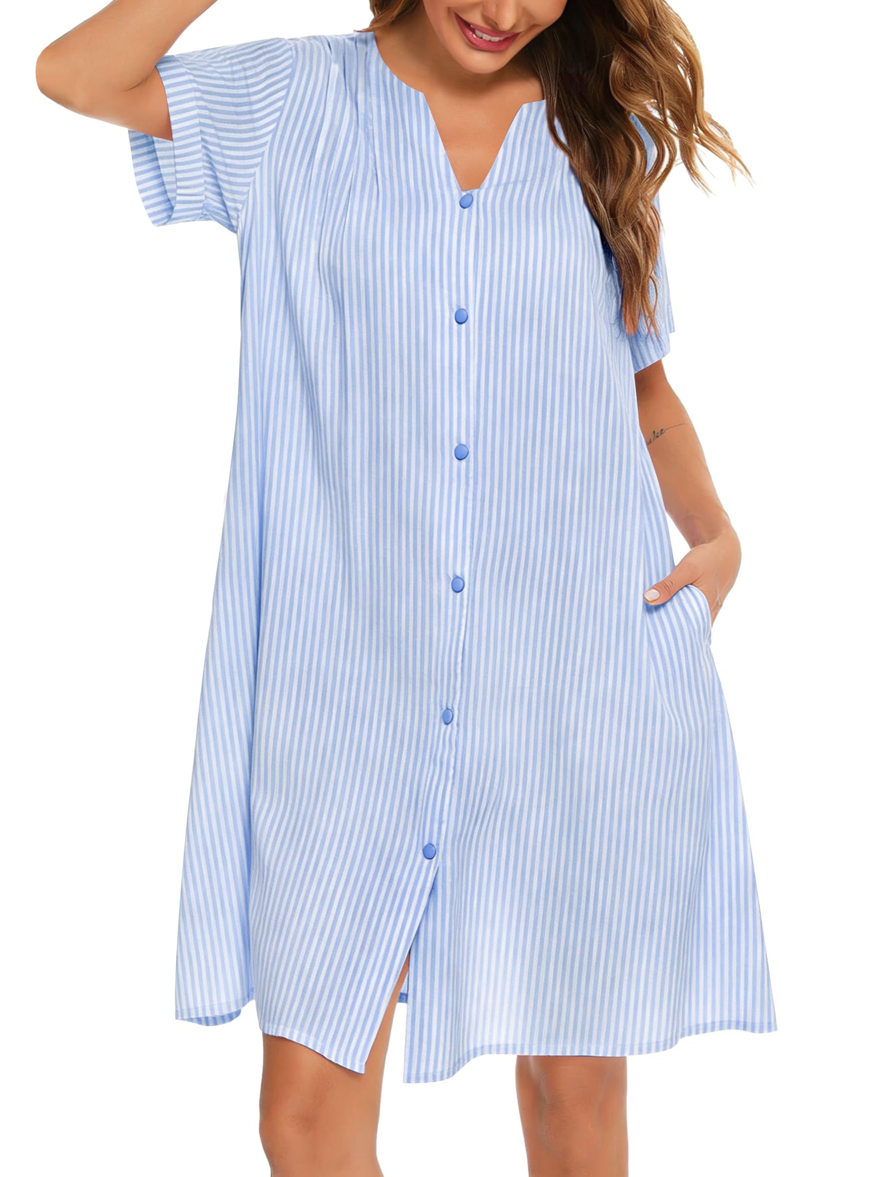 white christmas dresses Kristin Cotton Button Down Dress main image 1