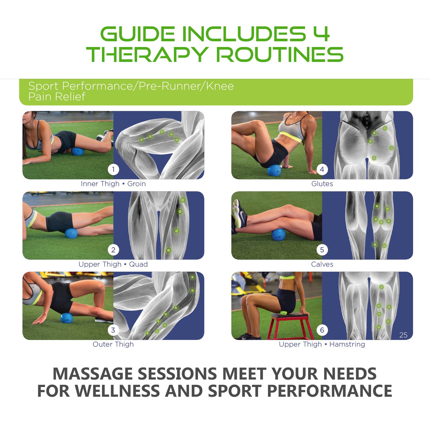 Deep Tissue Massage Balls with Myofoam for Trigger Point Therapy