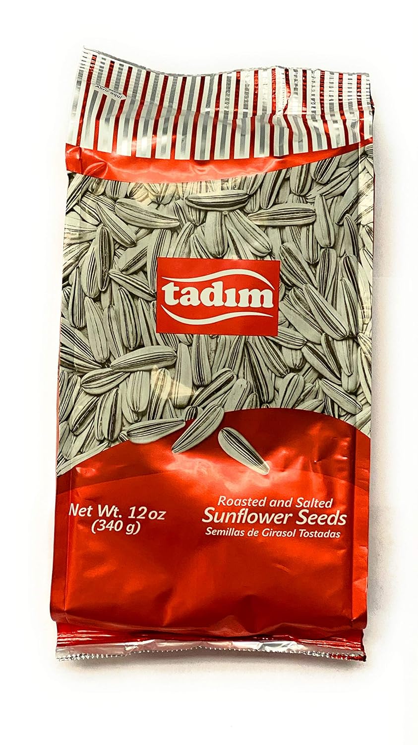 Tadim Salted Sunflower Seeds 12 oz Pack of 4 From Germany
