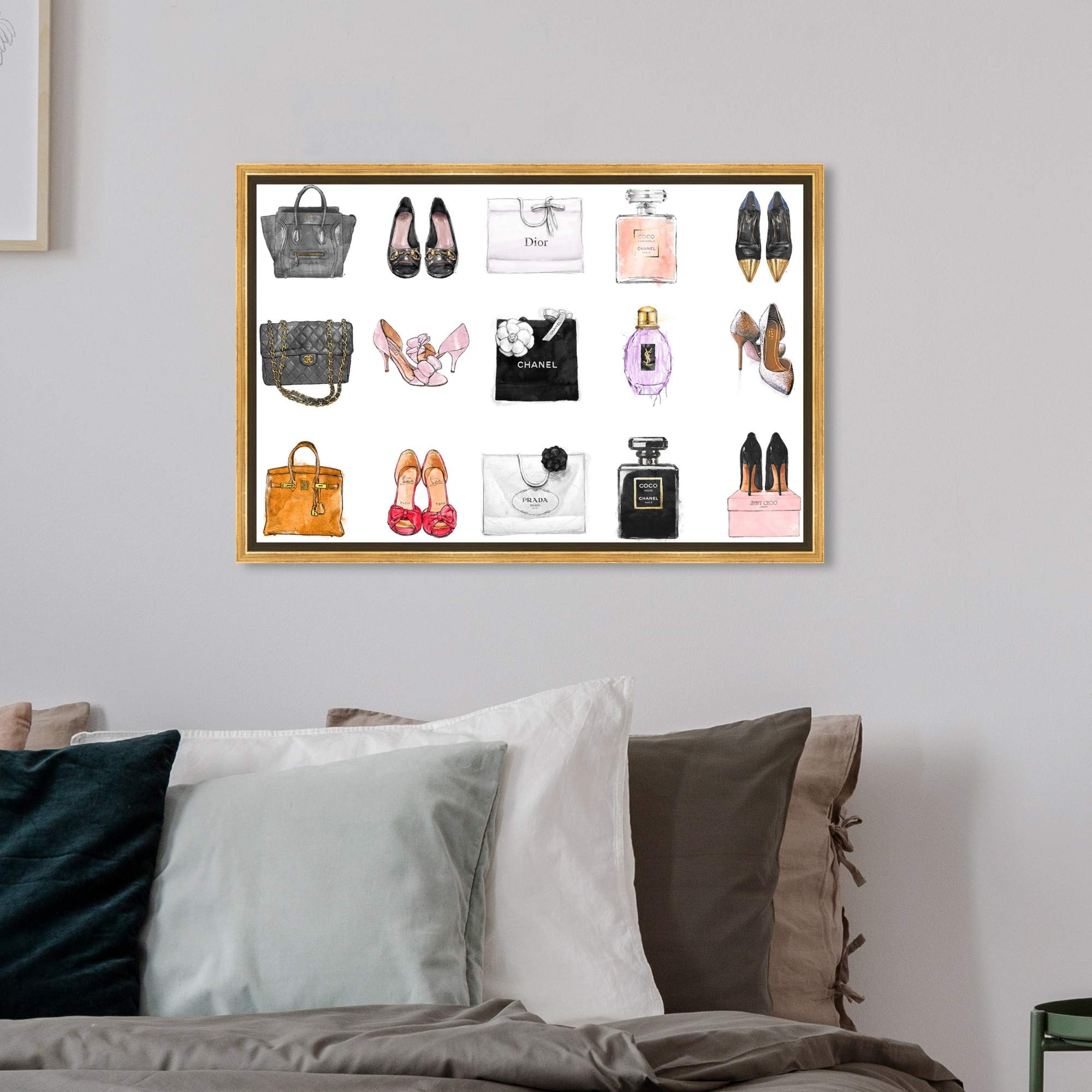Amazon.com: Oliver Gal Chart' Framed Fashion Wall Decor, 24