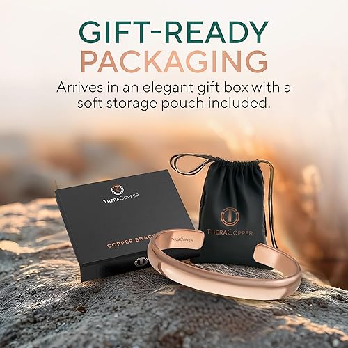 Miniatura 8 de Pulsera de cobre para hombres y mujeres, pulseras de cobre 100% puro, crudas, sólidas y sin revestimiento, auténticas pulseras tibetanas hechas a