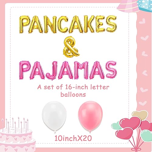 Miniatura 2 de LaVenty Decoración de panqueques y pijamas, globos, pijamas, decoración de fiesta, decoración de fiesta de pijamas, decoración de noche de niñas