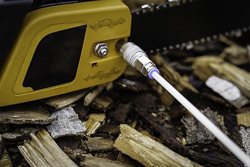 Miniatura 6 de ARC Manfacturing Cut-Rite - Herramienta de medición de leña para motosierra, desmontable, flexible, palo, corte, se monta directamente en la tuerca