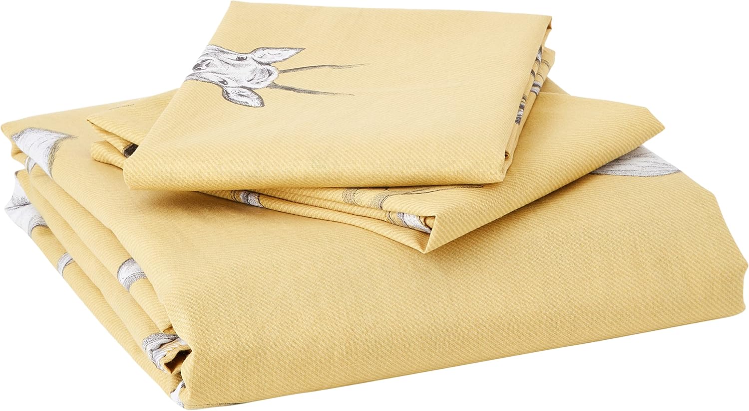 Catherine Lansfield Stag Easy Care Super King Duvet Set Ochre Amazon