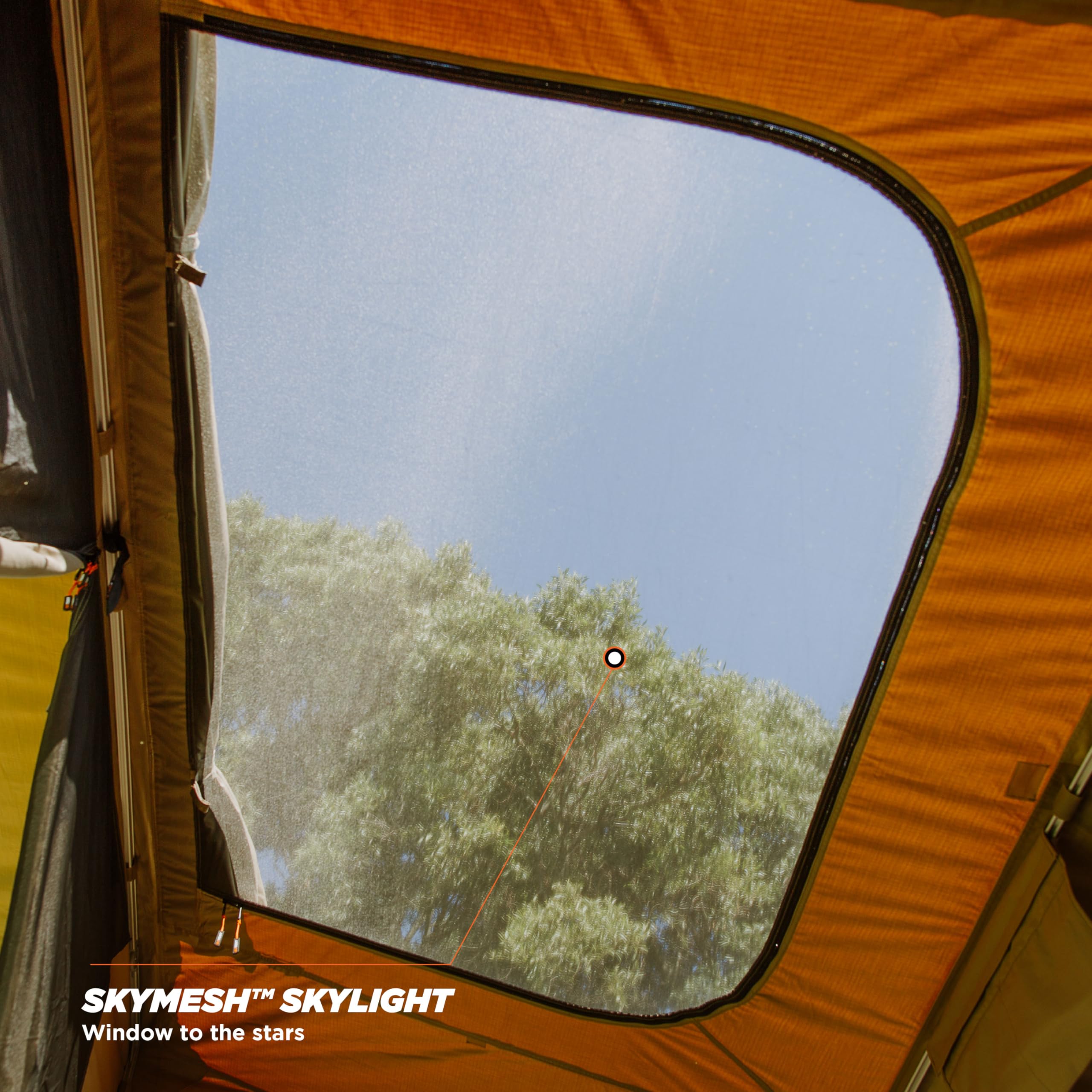 Oztent RX-5 Tent Only 30 Second Setup Camping Tent 5 Person Tent SkyMesh Skylight Expandable with Zip-in Living Room Sold Separately product thumbnail 6