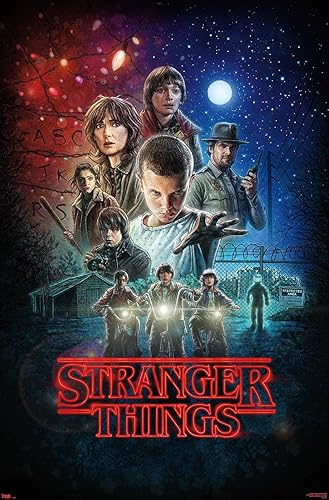 Trends International Netflix Stranger Things - Póster de pared de una hoja 22375 x 34 pulgadas versión sin marco