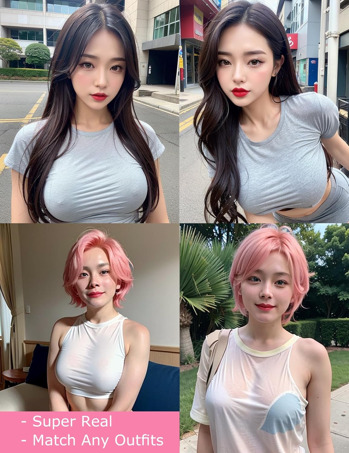KUMIHO Silicone Breastplate Fake Boob Round Collar Hollow Back Realistic Fake Breast Form Drag Queen Transgender Crossdresser