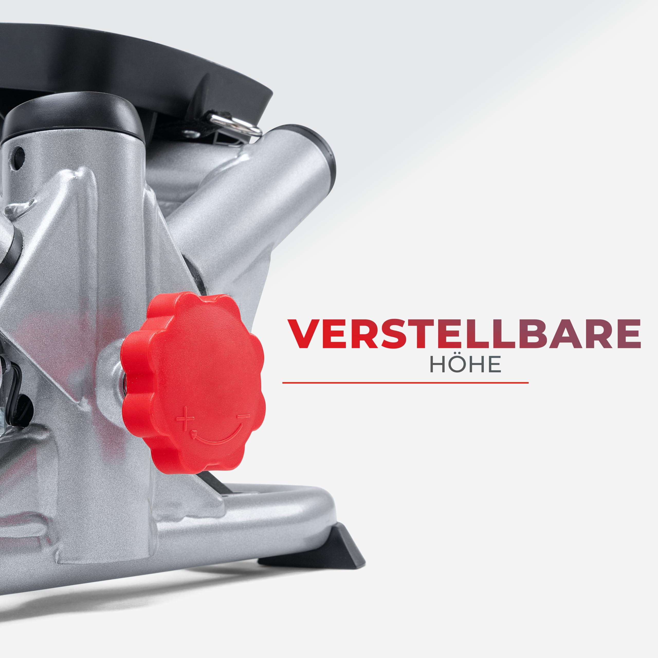 Sunny Health & Fitness Pro Stepper mit Widerstandsbändern für Heimtraining | Gelenkschonend, Hydraulischer Widerstand, SunnyFit-App, LCD-Display, 115-180 kg Belastbarkeit, Cardio zu Hause, Bänder