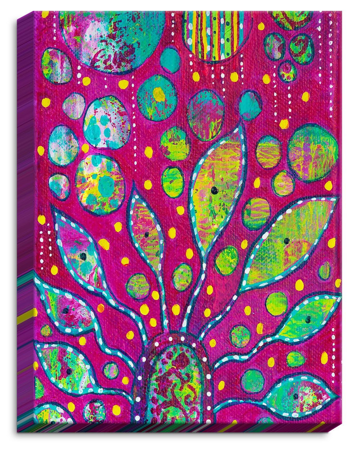 Dia NocheCANB-MicheleFaussFlowerPower6 Canvas Wall Art Framed and Unframed, 37 x 25