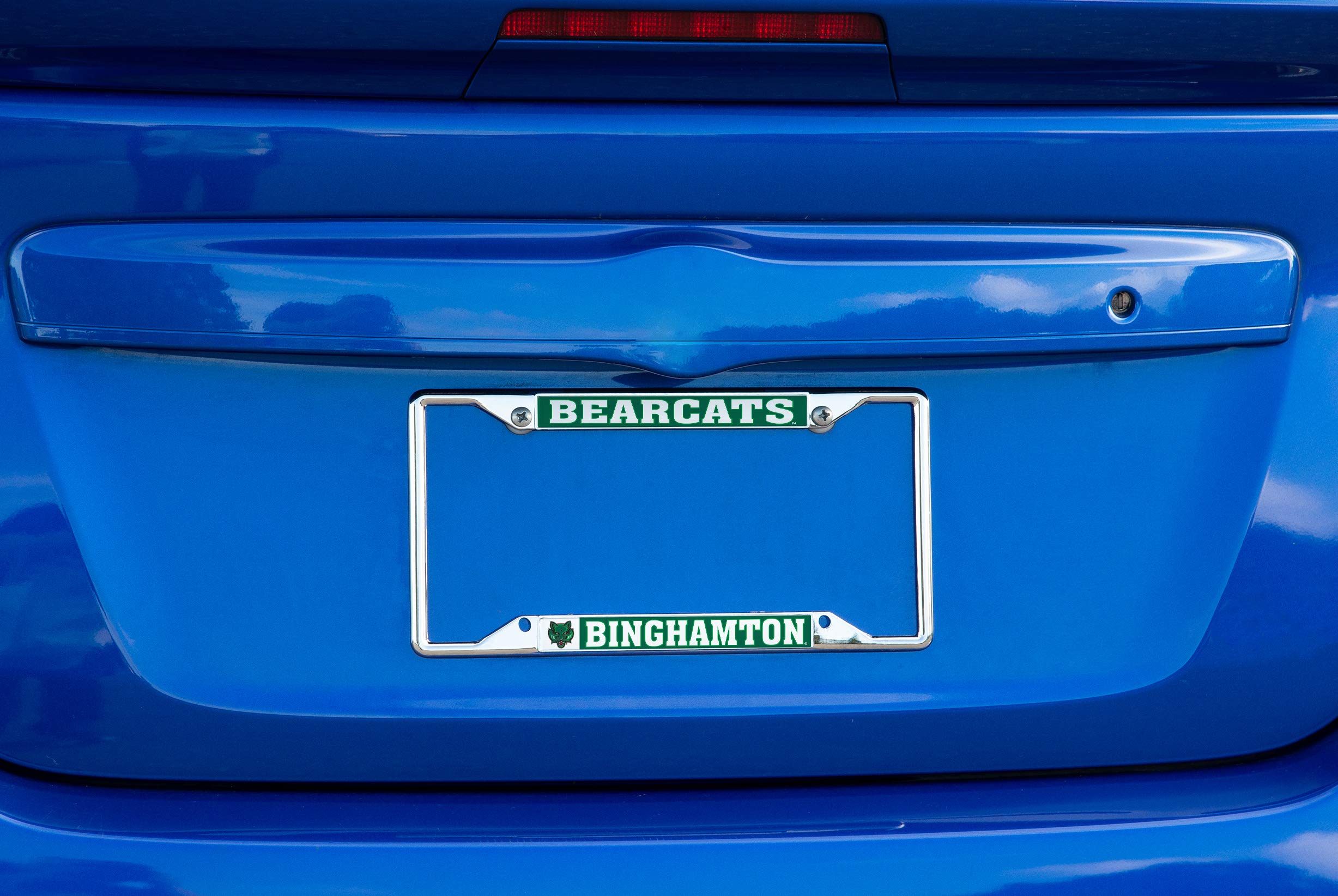 Desert Cactus Binghamton University Car Accessories Bearcats Metal License Plate Frame and Tag Holder for Front or Rear of Car (Mascot)